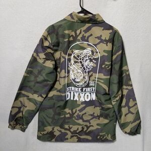 Dixxon Flannel Company Camo Camoflage Strike First Windbreaker Jacket Sz Small‎